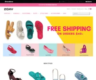 Zaxyusa.com(Zaxy is a fast fashion brand of jellies proudly designed and produced in Brazil. Zaxy) Screenshot