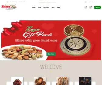 Zayadryfruits.com(Zaya Dry Fruits offer you Online Unbeatable Prices for best Quality of) Screenshot