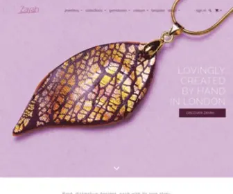 Zayah.co.uk(Contemporary Gemstone Jewellery) Screenshot