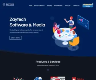 Zaytech.com(Zaytech Software and Media) Screenshot