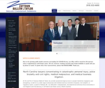 Zaytounlaw.com(Medical Malpractice and Personal Injury Attorneys) Screenshot