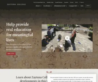 Zaytuna.edu(Zaytuna College was the first accredited Muslim college in the United States) Screenshot
