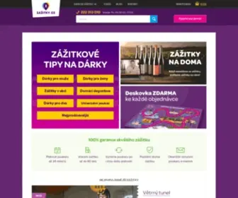 Zazitky.cz(Zapomeňte na ponožky a nudné knihy. Věnujte originální dárek) Screenshot