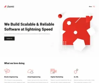 Zazmic.com(Scalable & Reliable Software at lightning speed) Screenshot