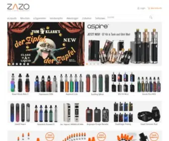 Zazo.de(E-Zigaretten und Liquids Shop, Aromen, Akkuträger & Verdampfer) Screenshot