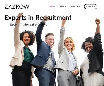 Zazrow.com(Experts in Recruiting) Screenshot