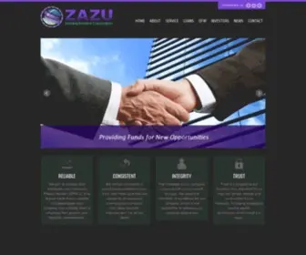 Zazu-Lending-Corp.com(Providing Funds for New Opportunities) Screenshot