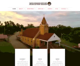 Zbcoh.com(Zoar Baptist Church) Screenshot