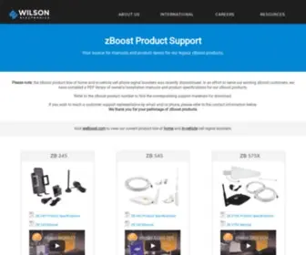 Zboost.com(ZBoost Product Support) Screenshot