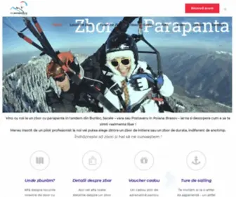 Zborparapanta.ro(Zbor cu parapanta in tandem din Brasov si imprejurimi) Screenshot