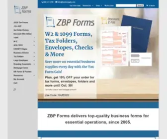 ZBpforms.com(ZBP Forms) Screenshot