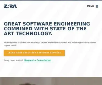 Zbra.com.br(Applications & Software Development Company) Screenshot