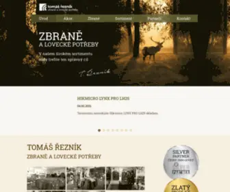 Zbrane-Reznik.cz(Tomáš Řezník) Screenshot