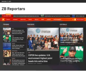 Zbreportars.com(ZB Reportars) Screenshot