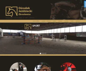 Zbroslawice.info.pl(Ośrodek Jeździecki Zbrosławice) Screenshot