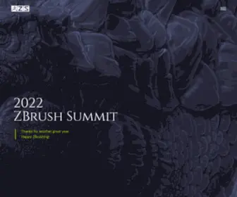 Zbrushsummit.com(2022 ZBrush Summit) Screenshot