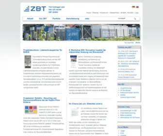 ZBT-Duisburg.de(Zentrum für BrennstoffzellenTechnik GmbH) Screenshot