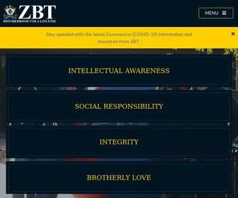 ZBT.org(Zeta Beta Tau) Screenshot