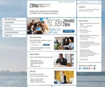 ZBW.eu(ZBW) Screenshot