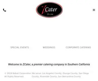 Zcater.com(Home) Screenshot