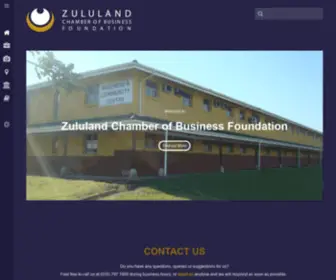 ZCBF.org.za(Zululand Chamber of Business Foundation) Screenshot