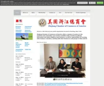 Zccausa.org(Zhejiang Chamber of Commerce of America ZCCA) Screenshot