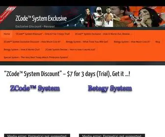 Zcodesystemexclusive.com(System $7) Screenshot