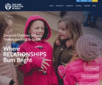 ZCS.org(Zeeland Christian School) Screenshot