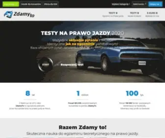 Zdamyto.com(Testy na prawo jazdywszystkie pytania z word) Screenshot
