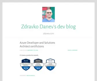 Zdanev.com(Zdravko Danev's dev blog) Screenshot