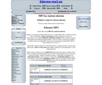 Zdarma-MP3.eu(MP3 ke stažení zdarma MP3 zdarma) Screenshot