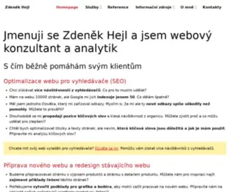 Zdenek-Hejl.com(Webový analytik a konzultant) Screenshot