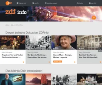 Zdfinfo.de(ZDFmediathek) Screenshot