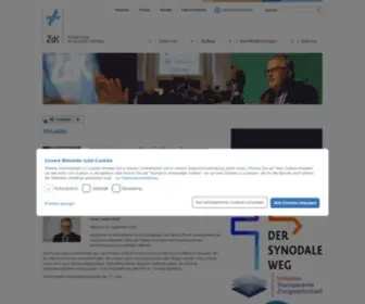 ZDK.de(Zentralkomitee der deutschen Katholiken) Screenshot