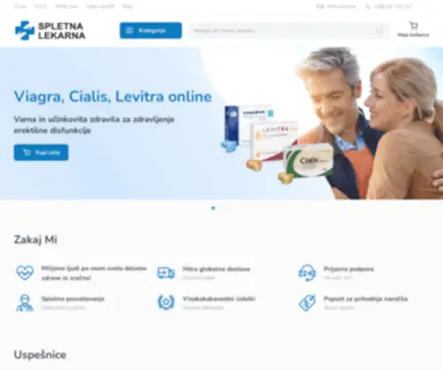 Zdravahrana.net(Evropska spletna lekarna) Screenshot