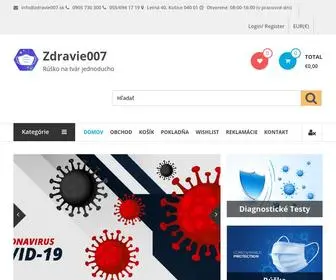 Zdravie007.sk(Front Page) Screenshot