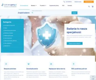 Zdrowegeny.pl(NAJSZERSZA oferta badań) Screenshot
