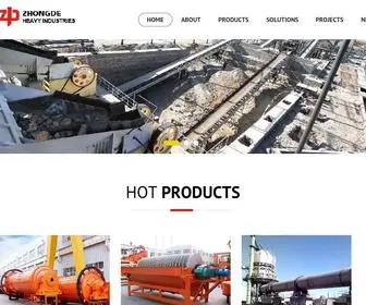 ZDZGchina.com(China Luoyang Zhongde Heavy Industries Co) Screenshot