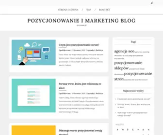 ZE-Swiata.pl(Pozycjonowanie i Marketing Blog) Screenshot