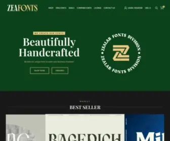 Zeafonts.com(ZeaFonts Typeface Foundry) Screenshot