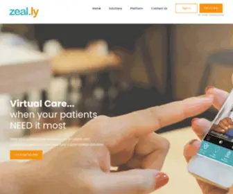 Zeal.ly(Zeally Virtual Care Platform) Screenshot