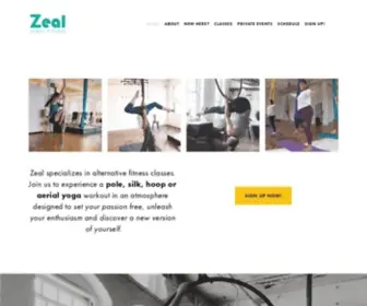 Zealaerialfitness.com(Zeal Aerial Fitness) Screenshot