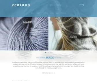 Zealana.co.nz(Zealana yarns are something extraordinary) Screenshot