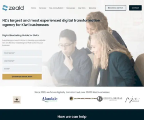 Zeald.co.nz(Website Design) Screenshot