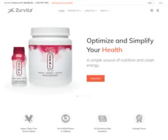 Zealforlife.com(Zurvita is a company centered in health and wellness products. The Company’s mission) Screenshot