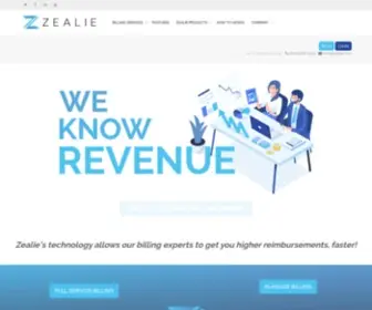 Zealie.com(Full-Service Behavioral Health Billing Solutions Company) Screenshot