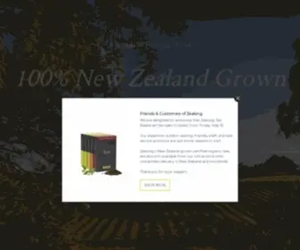 Zealong.com(Zealong Tea Estate are producers of award winning New Zealand tea. Our tea) Screenshot