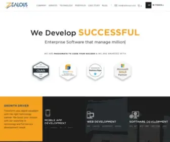 Zealousys.com(Software Development Company) Screenshot