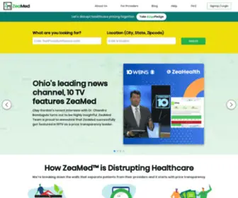 Zeamed.com(ZeaMed) Screenshot