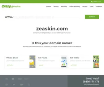 Zeaskin.com(Crazy Domains) Screenshot